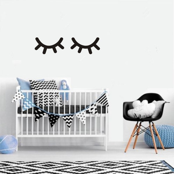 Sleepy Eyes Vinyl Wall Decals